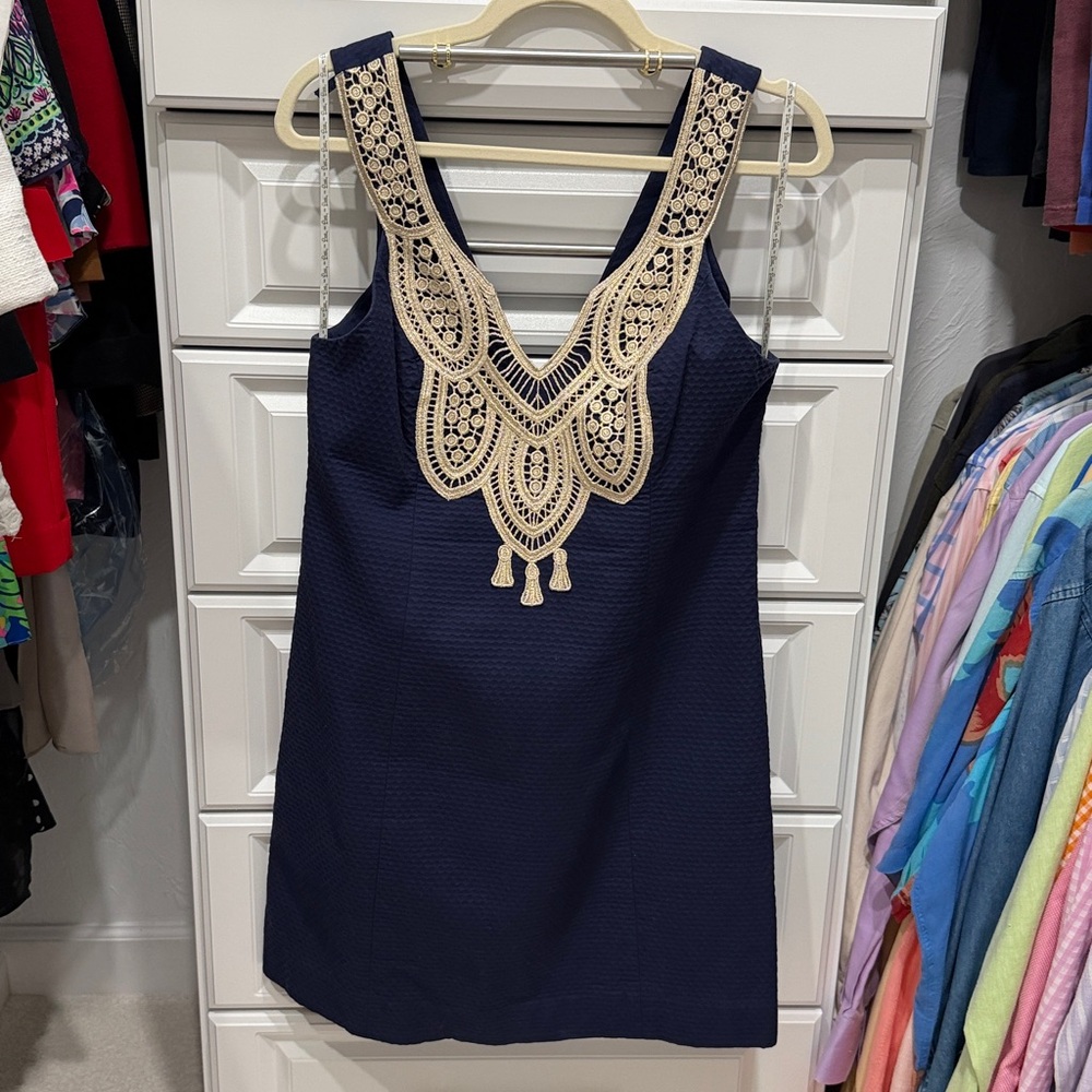 NWOT Lilly Pulitzer Largo Shift True Navy Sz 8